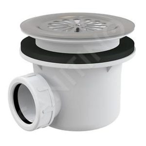 Sifón vaničkový s nerezovou mriežkou - kruh  9 cm