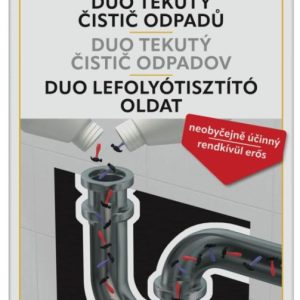 HG duo tekutý čistič odpadov 2 x 0,5L