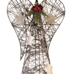 Anjel kov LED čierny 35 cm