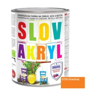 Slovakryl  0750 oranžový  0,75 kg