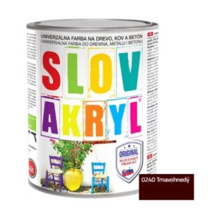 Slovakryl  0240 tmavohnedý  0,75 kg