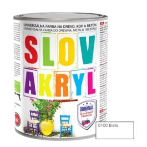 Slovakryl  0100 biely  0,75 kg