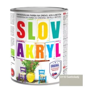 Slovakryl  0110 svetlošedý  0,75 kg