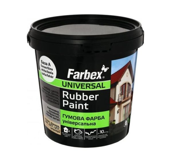 Farba Farbex Rubber Paint 1,2 kg / biela