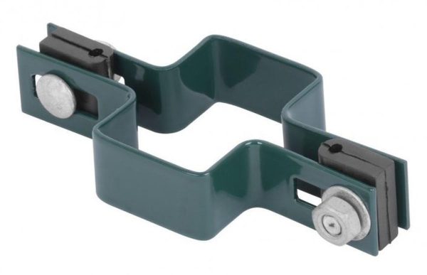 Objímka Strend Pro EUROSTANDARD, 60x40 mm, priebežná, zelená, Zn+PVC, RAL6005, n