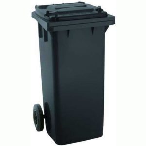 Nádoba na komunálny odpad 120L PVC čierna KUKA / popolnica