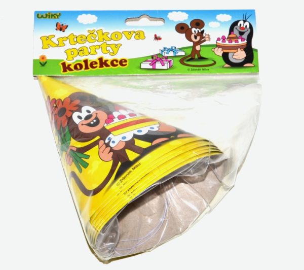 Klobúčik Párty Krtko 6 ks  15cm