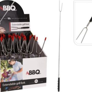 Ražeň vidlica grilovacia teleskopická 72cm  KLC