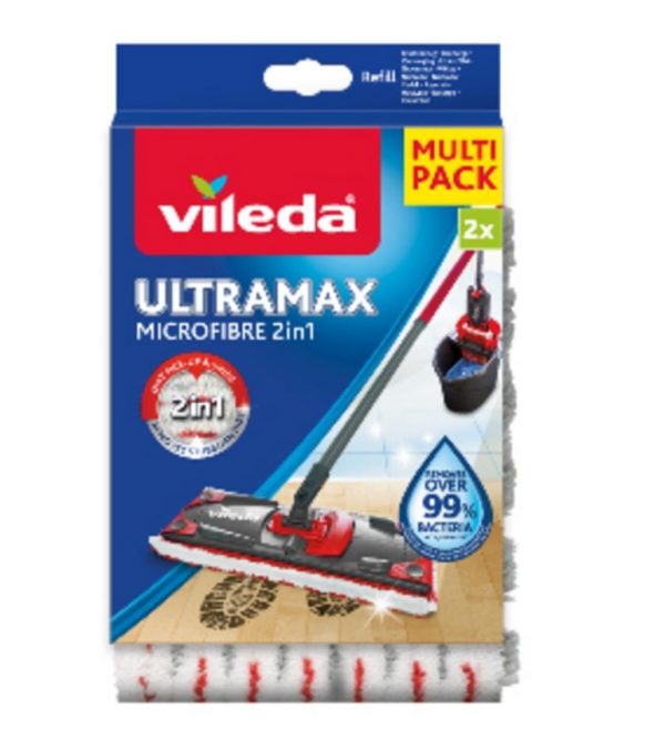 Handra na mop Vileda Ultramax Microfibre 2v1, bal. 2 ks, náhradná