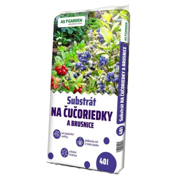 Substrát na čučoriedky a brusnice AS GARDEN 40L