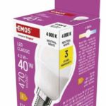 LED žiarovka E14 4,2 W / 40 W, Neutrálna biela BauSHOP Stavebniny Široke Akcia 13954