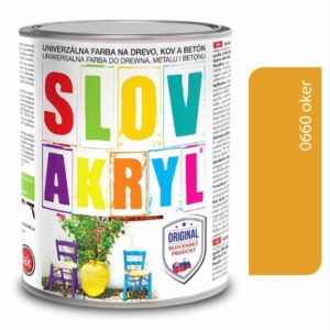 Slovakryl 0660 oker 0,75 kg BauSHOP Stavebniny Široke Akcia 143106