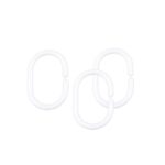 Krúžky na sprchové záclony biele 12ks/bal BauSHOP Stavebniny Široke Akcia 17455