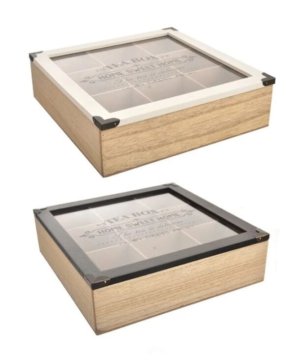 Box na čaj drevo 24x24x7 cm 2ASS – BauSHOP Stavebniny Široke Box na čaj drevo 24x24x7 cm 2ASS BauSHOP Stavebniny Široke Akcia 17572