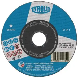 Kotúč rezný 125 x 1 x 22,23 - A60Q-BFB 2v1 Tyrolit BauSHOP Stavebniny Široke Akcia 18700