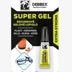 Sekundové gélové lepidlo SUPER GEL 3 g DEBBEX blister BauSHOP Stavebniny Široke Akcia 19374