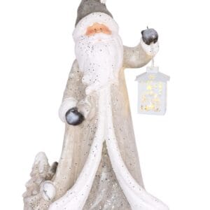 Santa s lampášom, 1 LED, 2xAAA, keramika, 34x21x65 BauSHOP Stavebniny Široke Akcia 28542