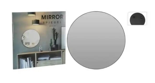 Zrkadlo nástenné okrúhle 55cm čierny kovový rám – BauSHOP Stavebniny Široke Zrkadlo nástenné okrúhle 55cm čierny kovový rám BauSHOP Stavebniny Široke Akcia 56114