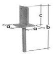 Pätka stĺpa zapustená PSW90 91x130x91x8 BauSHOP Stavebniny Široke Akcia 58762