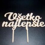 Drevený nápis - VŠETKO NAJLEPŠIE 13x13cm BauSHOP Stavebniny Široke Akcia 140891