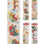 Dekorácia vianočná samolepiaca na okno 64x15 cm mix BauSHOP Stavebniny Široke Akcia 17278