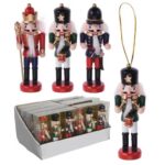 Ozdoba závesná luskáčik/vojačik 4x3x12,5 cm sada 3 ks drevo mix BauSHOP Stavebniny Široke Akcia 17688