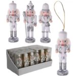 Ozdoba závesná luskáčik/vojačik 4x3x12,5 cm sada 3 ks drevo bielo-strieborný mix BauSHOP Stavebniny Široke Akcia 17689 Ozdoba závesná luskáčik/vojačik 4x3x12,5 cm sada 3 ks drevo bielo-strieborný mix BauSHOP Stavebniny Široke Akcia 17689