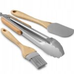 Lopatka silikónová + kliešte + lízatko ku grilu sivé BauSHOP Stavebniny Široke Akcia 56169