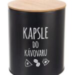 Dóza plech/bambus pr. 16 cm Kapsule BLACK BauSHOP Stavebniny Široke Akcia 13116