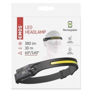 COB LED nabíjacia čelovka P3541, 380 lm, Li-Pol 1200 mAh BauSHOP Stavebniny Široke Akcia 28056