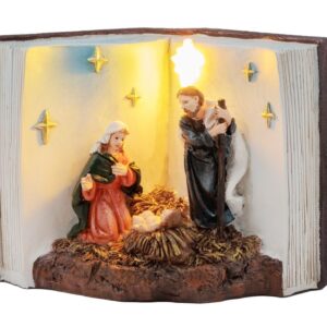 Betlehem v knihe LED interiér 13,5 x 8 x 9,5 cm BauSHOP Stavebniny Široke Akcia 28745