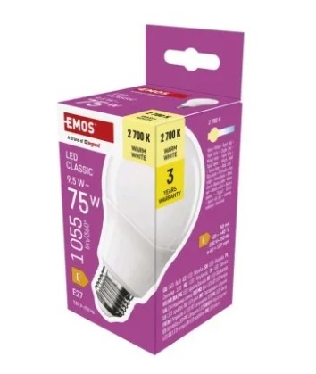 LED žiarovka Classic A60 9,5W(75W) 1055lm E27 WW – BauSHOP Stavebniny Široke LED žiarovka Classic A60 9,5W(75W) 1055lm E27 WW BauSHOP Stavebniny Široke Akcia 29277