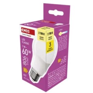 LED žiarovka Classic A60 7W(60W) 806lm E27 WW BauSHOP Stavebniny Široke Akcia 29278