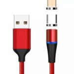 Magnet. micro USB a USB-C nab a dát kábel 1m, červ BauSHOP Stavebniny Široke Akcia 29519