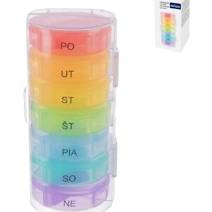 Organizér UH na lieky týždenný 2 sekcie+obal SK BauSHOP Stavebniny Široke Akcia 30638