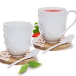 Hrnček porc.+podšál.+lyžička WHITELINE 0,37 l, 2ks BauSHOP Stavebniny Široke Akcia 1000798