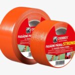 UV odolná fasádna páska oranžová 50mm x 50m BauSHOP Stavebniny Široke Akcia 30809
