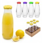 Fľaša na sirup/šťavu TO48 480ml číre sklo, balenie 6ks, viečko bodky BauSHOP Stavebniny Široke Akcia 31184