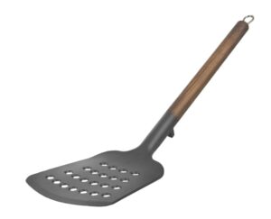 Obracačka termoplast PBT/nerez s otvormi 34,5 cm WOODEN