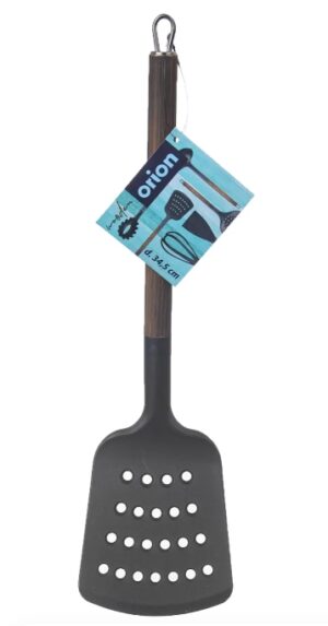 Obracačka termoplast PBT/nerez s otvormi 34,5 cm WOODEN – Obrázok 2