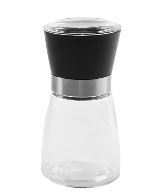 1000221.jpg Mlynček sklo/UH na korenie Low výška 13 cm – Obrázok 1