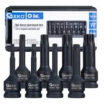 Sada úderových TORX hlavíc 1/2", T30 - T80, 8-dielna, GEKO