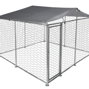 Voliéra pre psa, klietka, so strechou, 3x3x2,1 m AKCIA | BauSHOP Stavebniny Široké Akcia